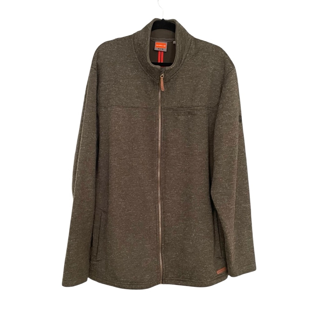Merrell Men's Dark Olive Zip Front Jacket XL